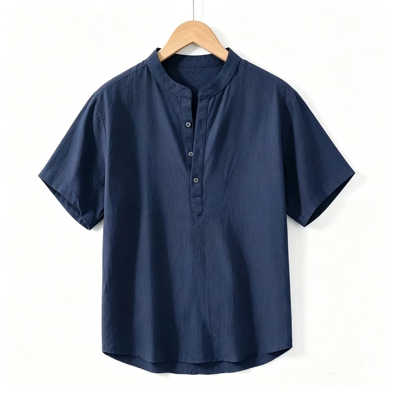 Linen Shirt Breathable - Camisetas de Verano para Hombre, Manga