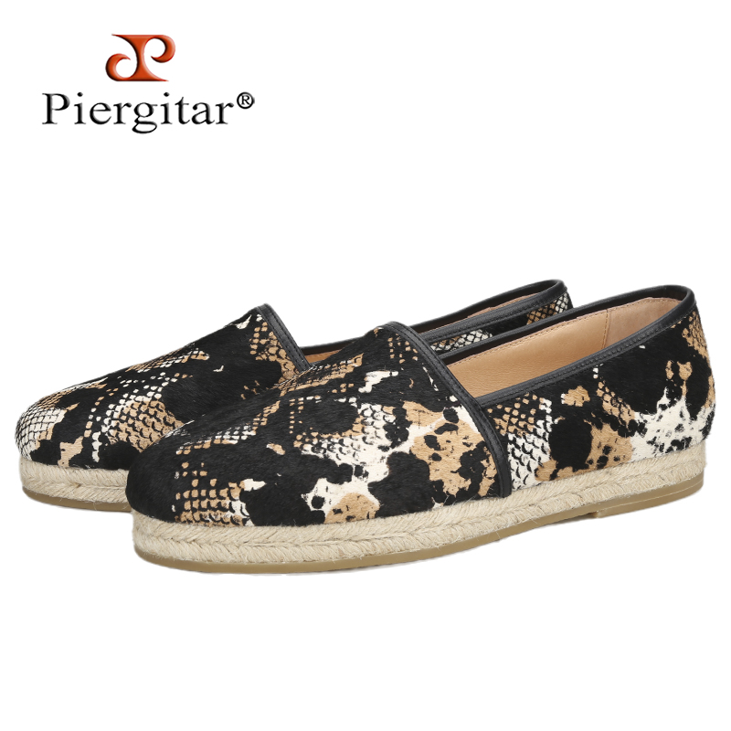 Espadrille Slip On - Piegitar nuevo estilo Multicolor serpiente en