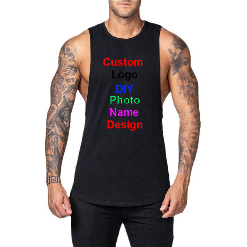 Tank Top Muscle - Camiseta sin mangas con logotipo personalizado