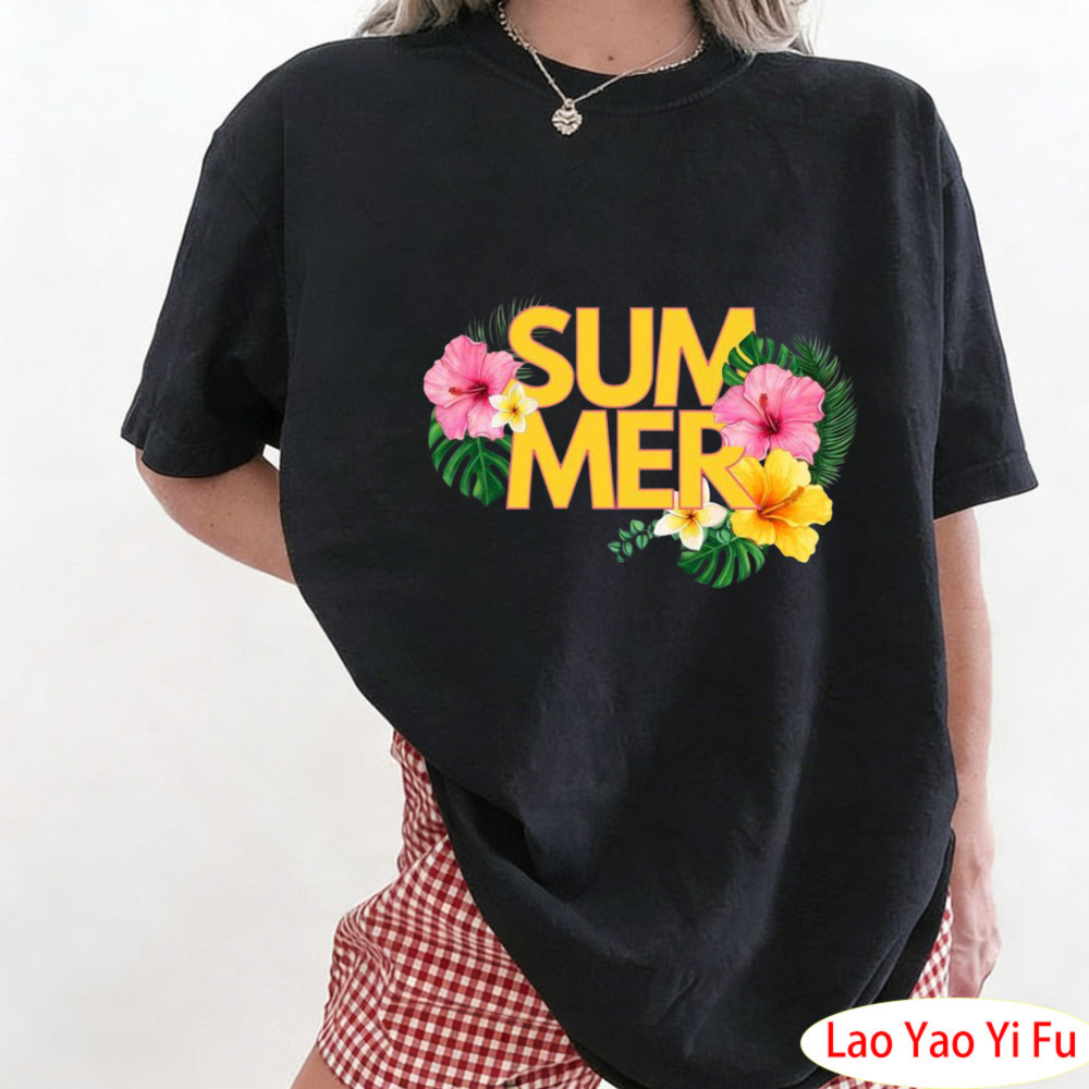 Resort Shirt Floral - Camiseta Floral Tropical de Verano, Camiseta