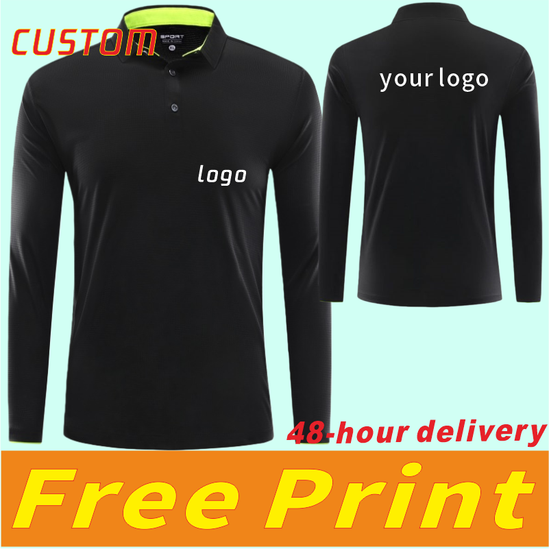 Polo Shirt Pique - Camiseta deportiva de manga larga transpirable
