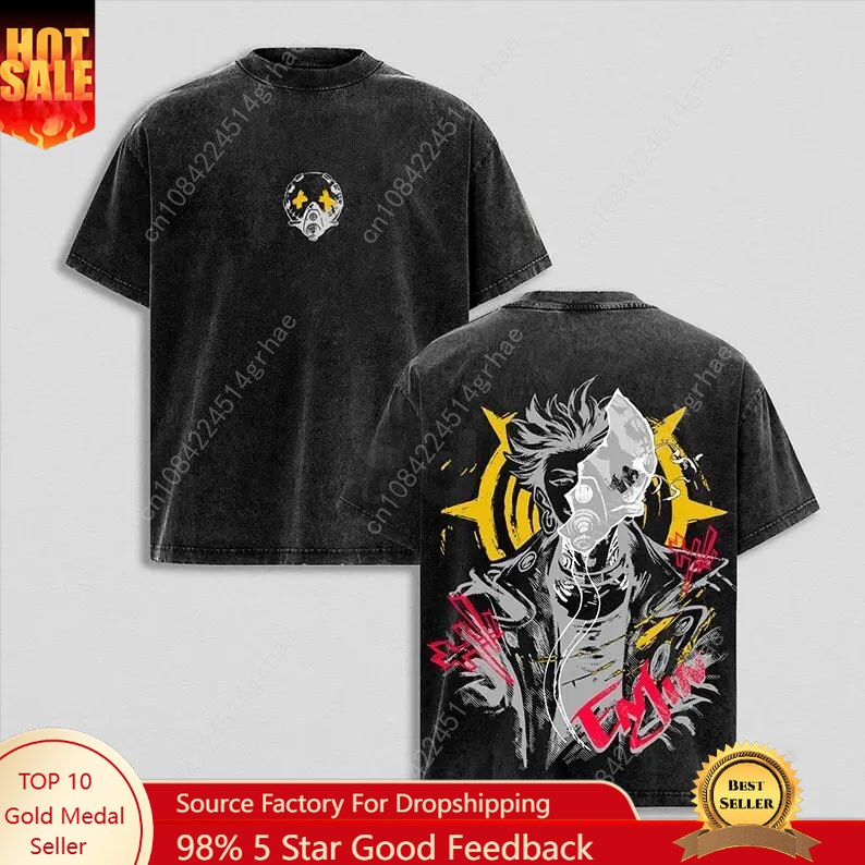 Tee Graphic Print - Camiseta Vintage de Anime Gachiakuta, Camiseta