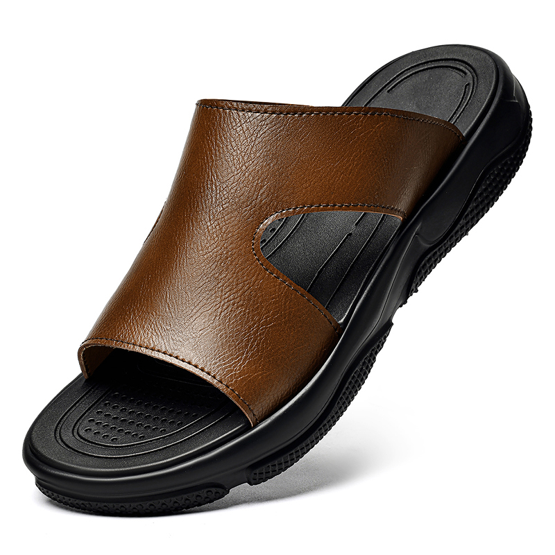 Sandalias de cuero para hombre - Flip Flop Leather Men reseña y precio