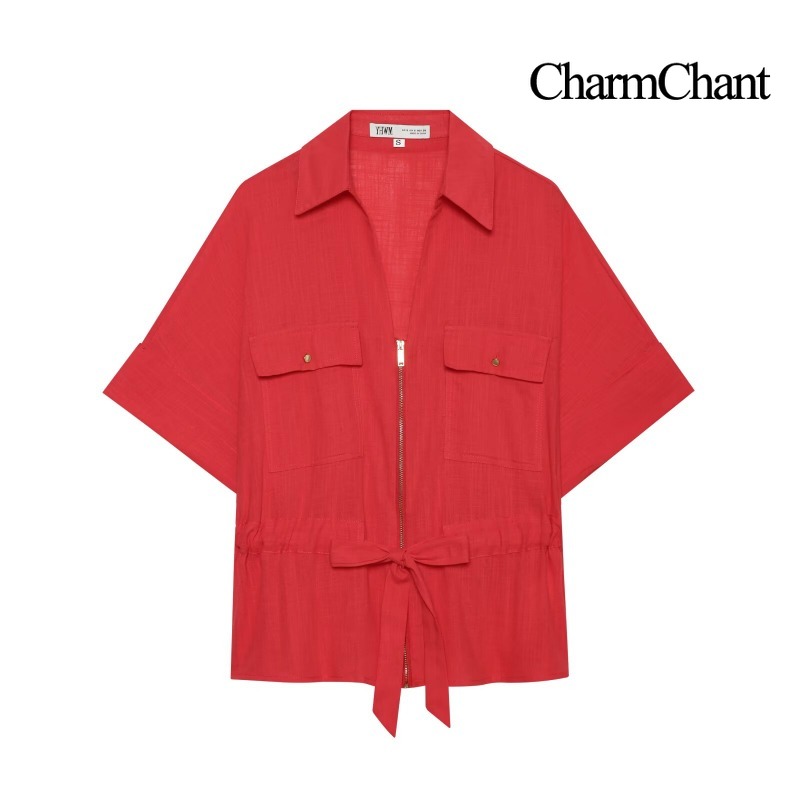 CHARMCHANT Traje de dos piezas - Short Linen Drawstring reseña y precio