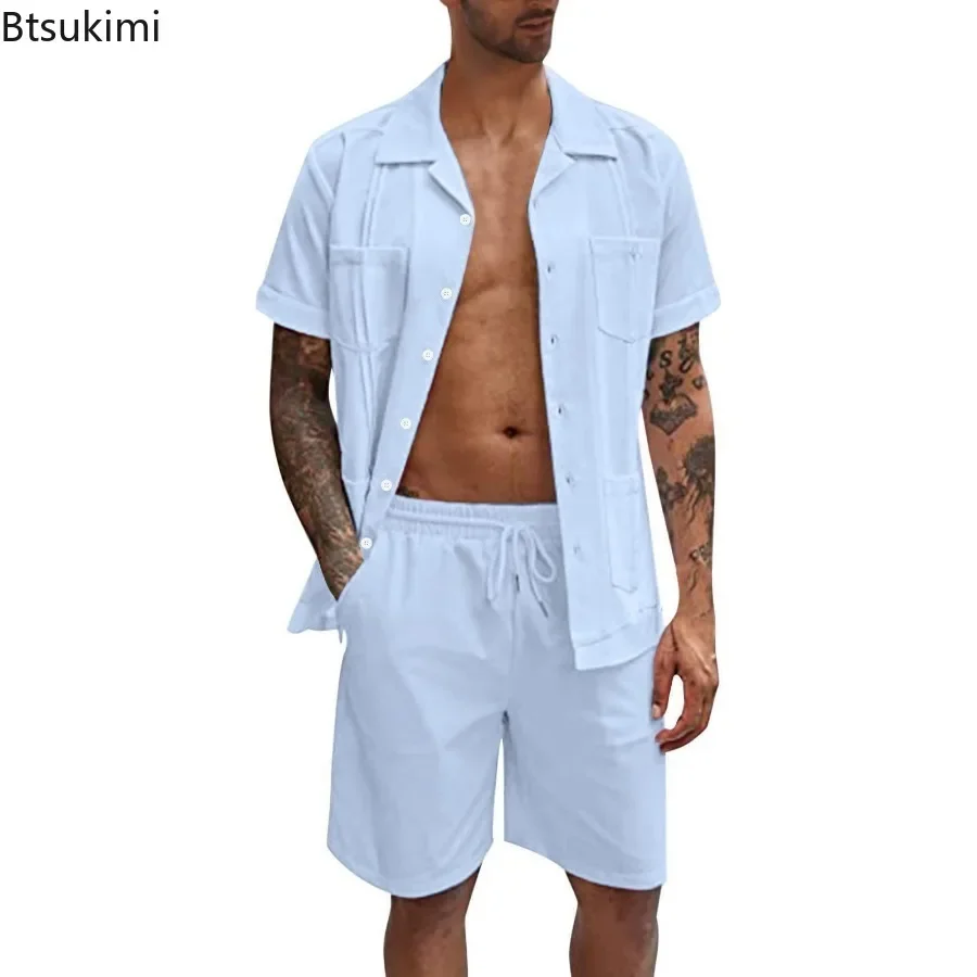 Nuevos conjuntos de 2 piezas d - Short Linen Drawstring reseña y precio