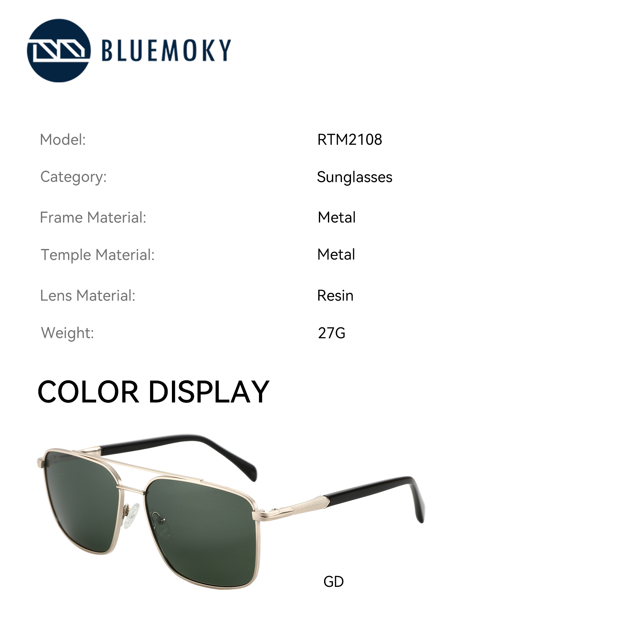 BLUEMOKY, gafas de sol graduad - Sunglasses Aviator Polarized reseña y precio