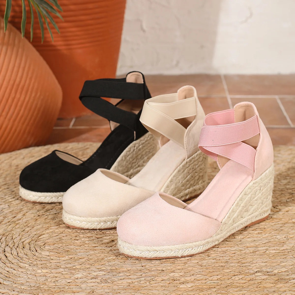 Sandalias de cuña tipo alparga - Espadrille Slip On reseña y precio