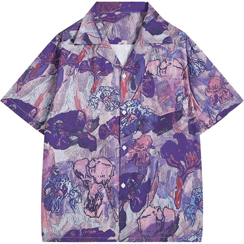 Camisa de Manga Corta Unisex c - Resort Shirt Floral reseña y precio