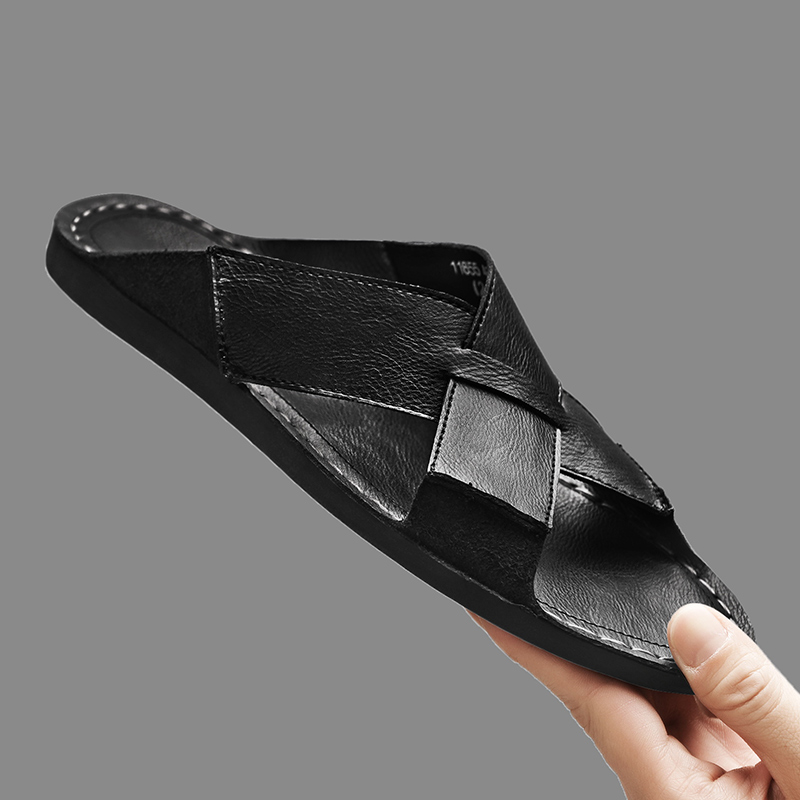 Zapatillas de hombre de cuero  - Flip Flop Leather Men reseña y precio