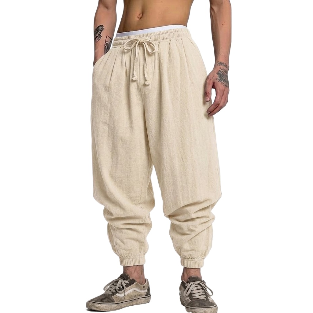 Pantalones de Lino y Algodón C - Short Linen Drawstring reseña y precio