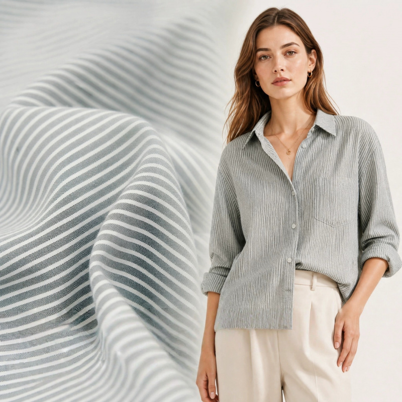 Tela de algodón y lino transpi - Linen Shirt Breathable reseña y precio