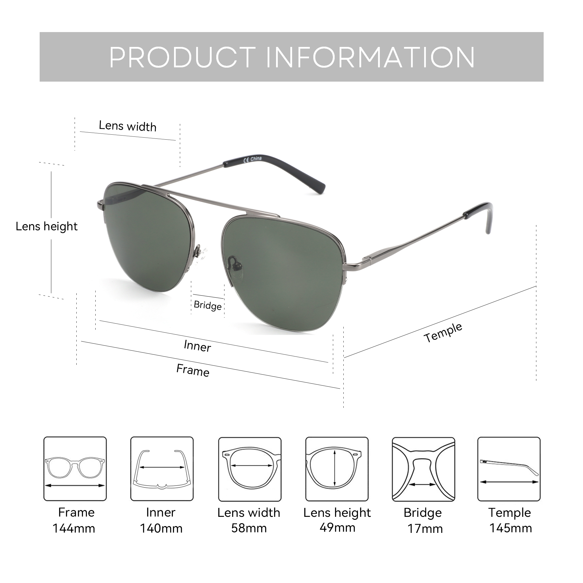 BLUEMOKY gafas de sol graduada - Sunglasses Aviator Polarized reseña y precio