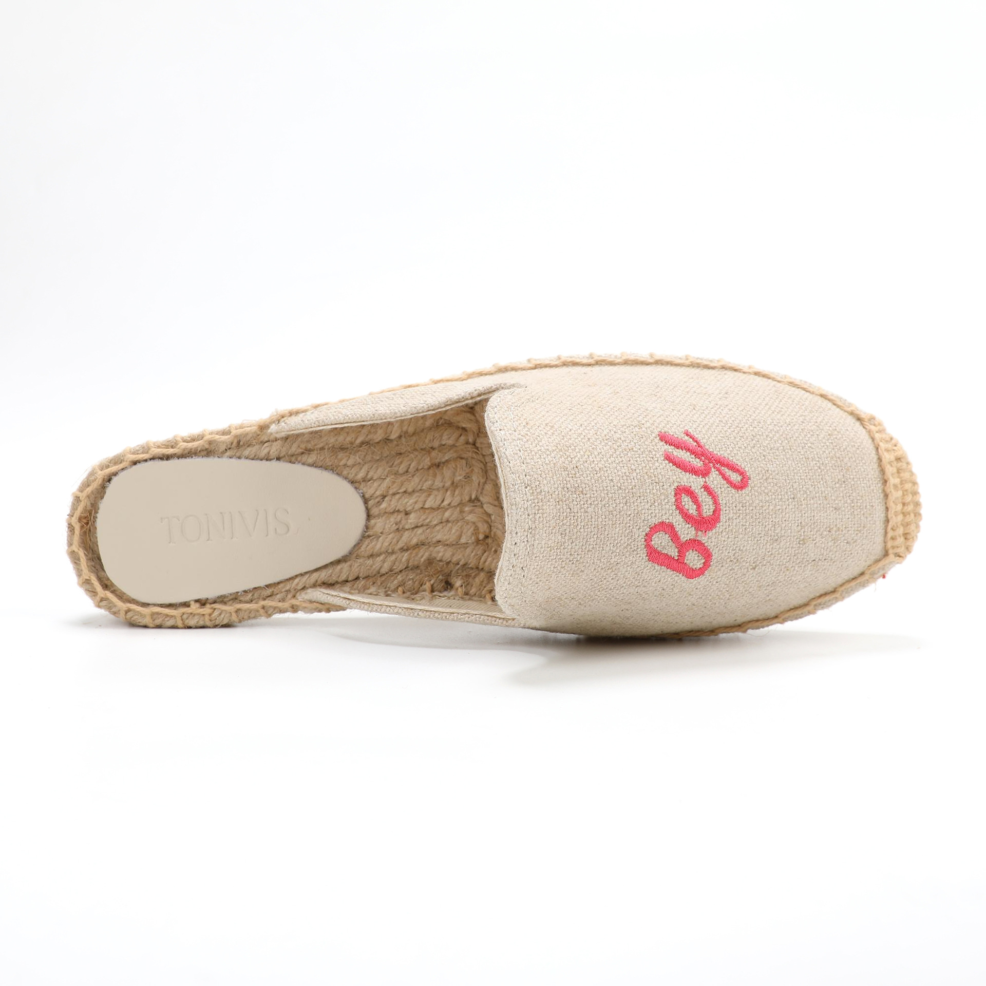Zapatillas de lino con bordado - Espadrille Slip On reseña y precio