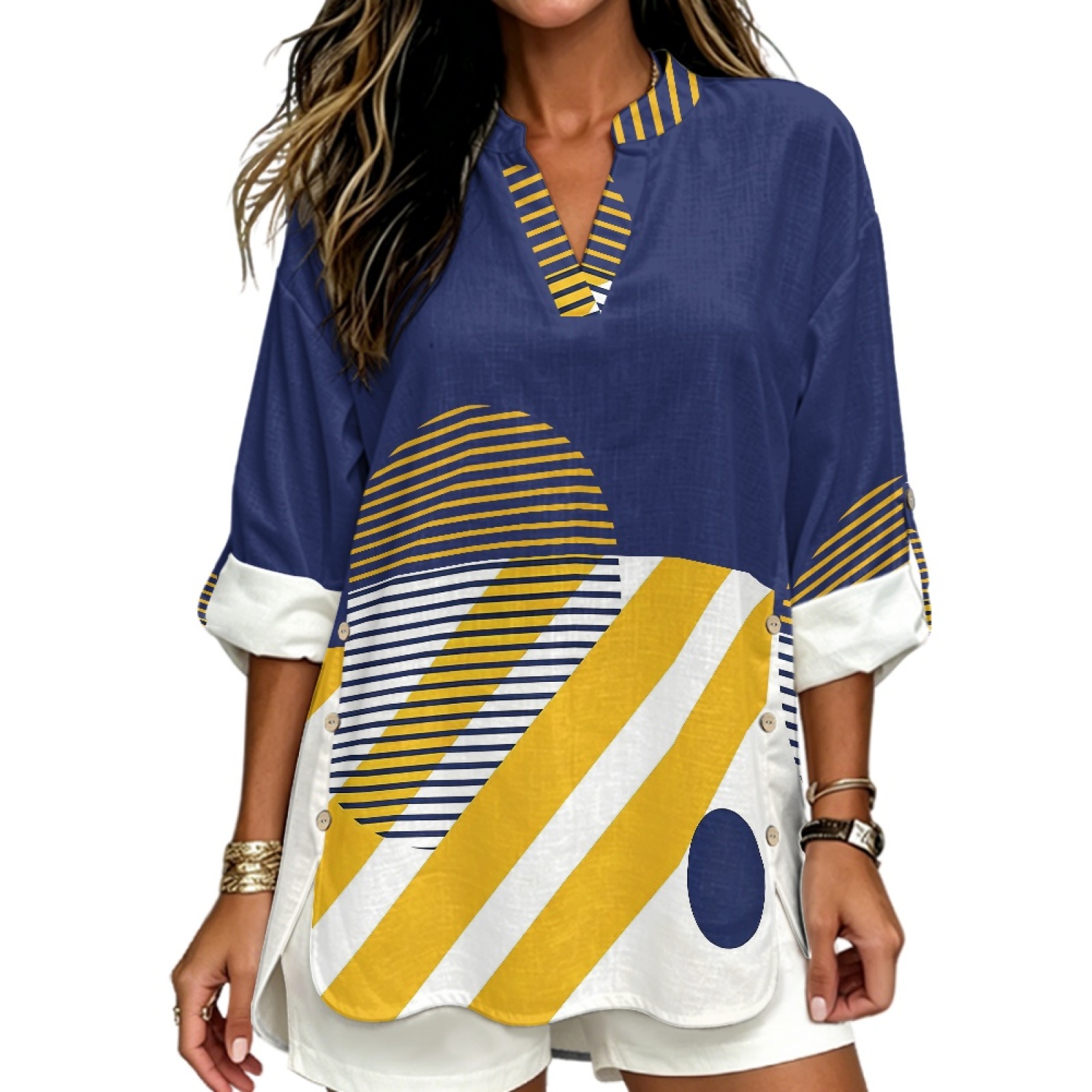 INSTANTARTS Camisa de lino con - Linen Shirt Breathable reseña y precio