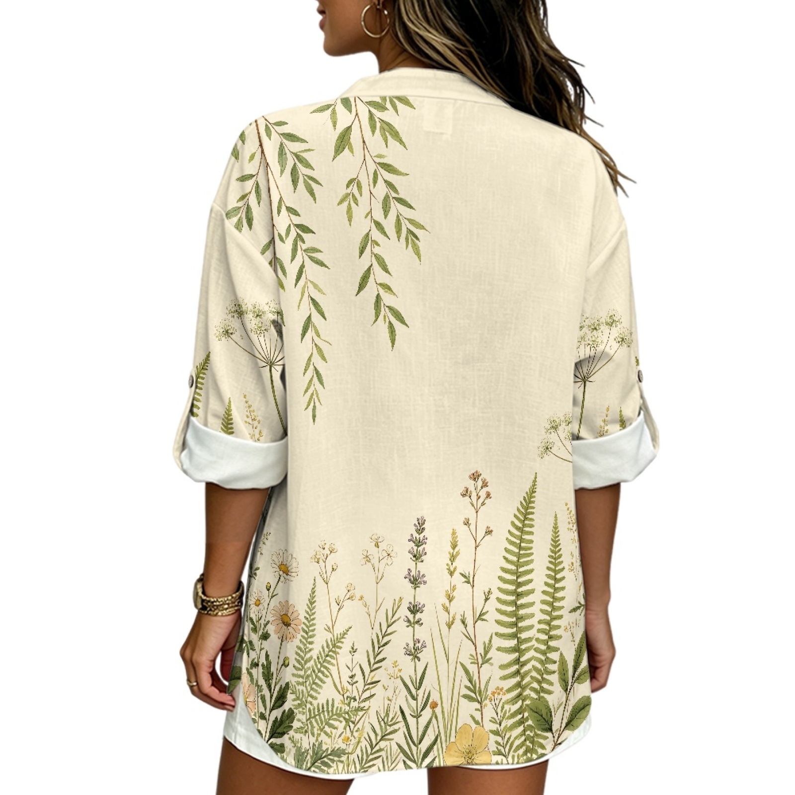 INSTANTARTS Camisa de lino con - Linen Shirt Breathable reseña y precio