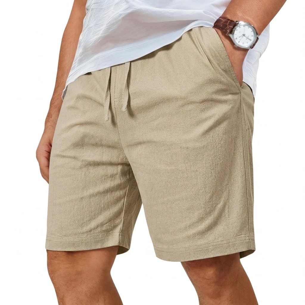 Pantalones Cortos Holgados de  - Short Linen Drawstring reseña y precio
