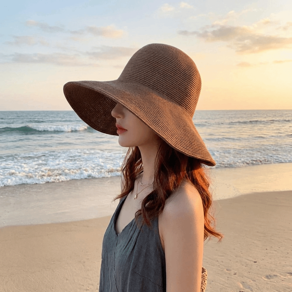 Sombrero de paja de ala ancha  - Bucket Hat Straw reseña y precio
