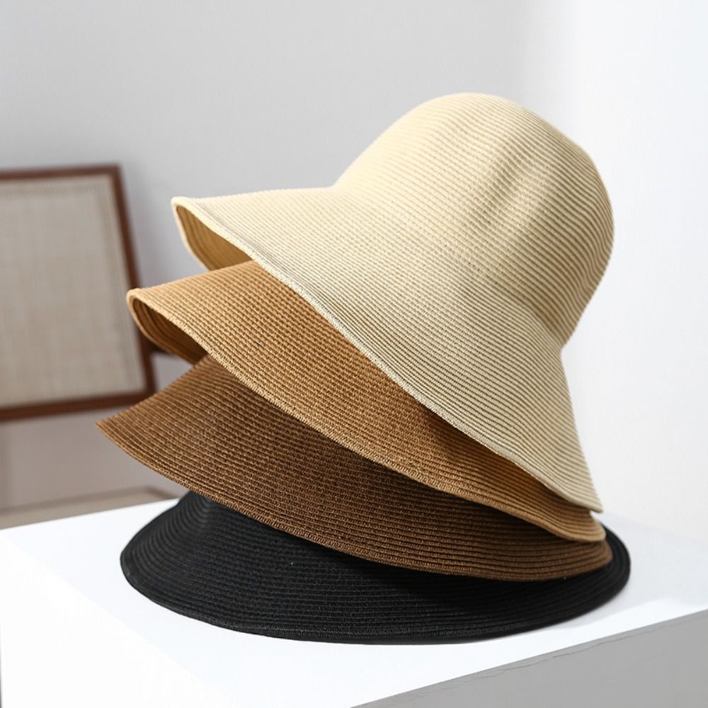 Sombrero de paja de ala ancha  - Bucket Hat Straw reseña y precio