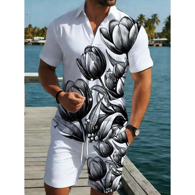 Conjunto de Camisa y Pantalone - Resort Shirt Floral reseña y precio