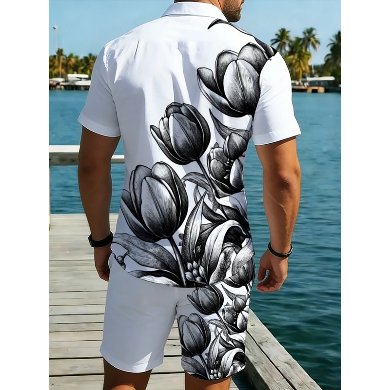 Conjunto de Camisa y Pantalone - Resort Shirt Floral reseña y precio