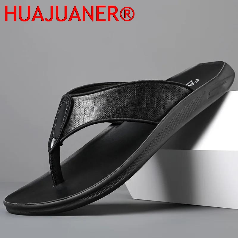Sandalias Casuales de Verano p - Flip Flop Leather Men reseña y precio